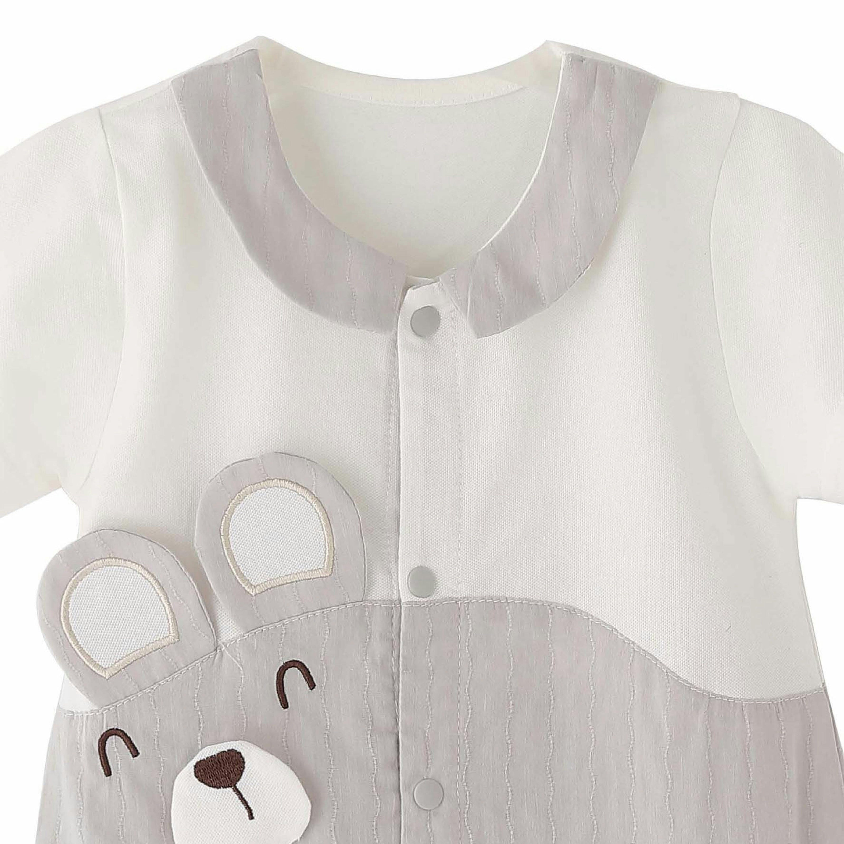 Gray Bear Romper