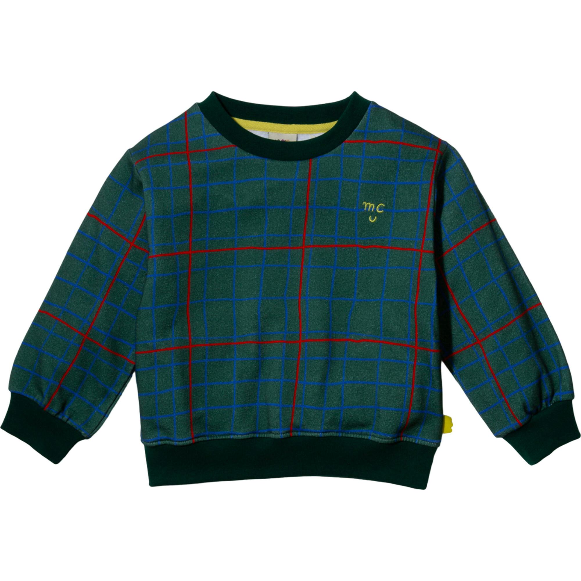 Recycled Cotton Grid Baby Sweatshirt