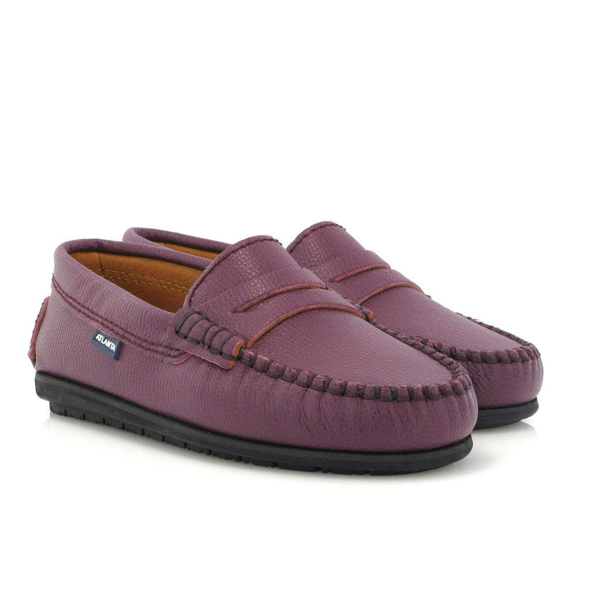 Penny 032 Walker Moccasins, burgundy little grainy leather