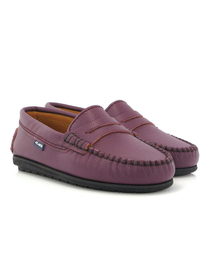 Penny 032 Walker Moccasins, burgundy little grainy leather