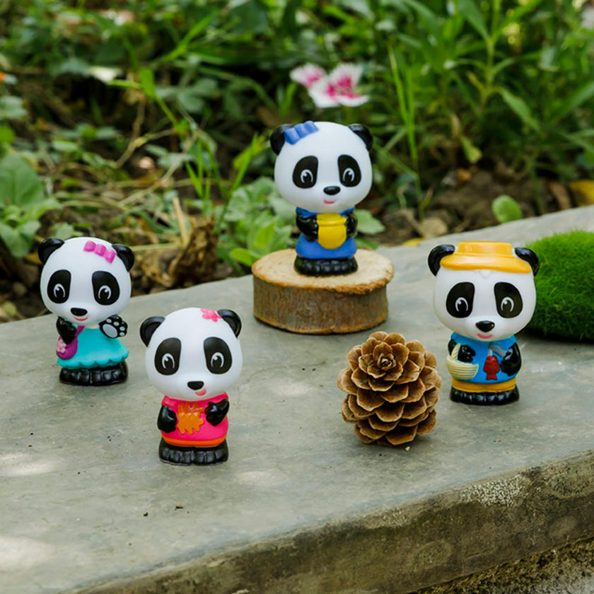 Timber Tots: 4 Characters - Panda Family