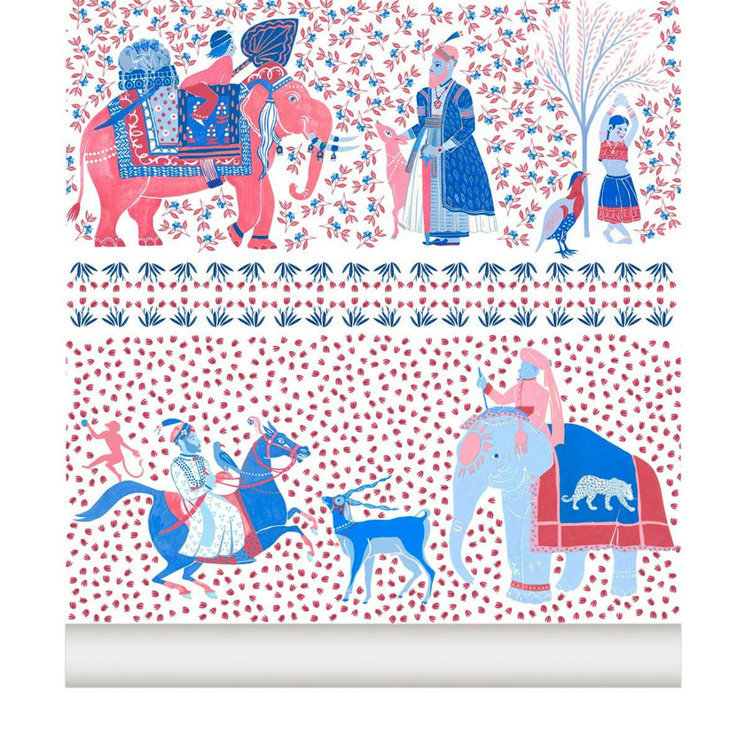 Papier peint CHALANA coloris Rubis