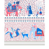 Papier peint CHALANA coloris Rubis