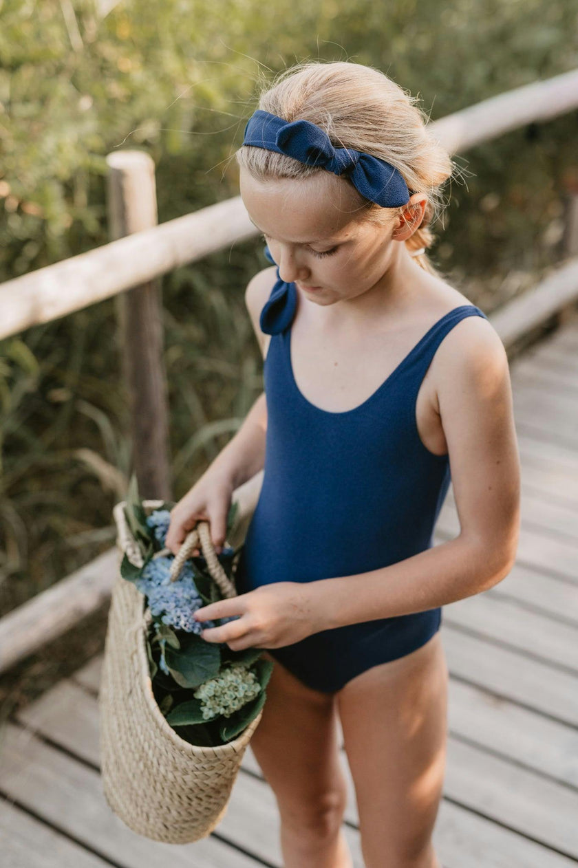 Georgia One Piece Towelling Swimsuit Spaceblue