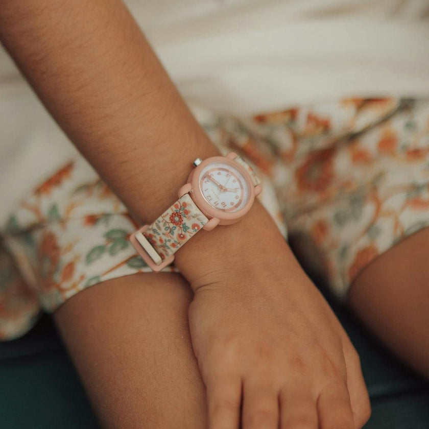 Classic Watch | Silicone + Stainless Steel | In Bloom