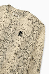 TNS Logo Woman Sweatshirt Snake Print