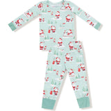 Golfing Santa and Elves - Long Sleeve Loungewear Set