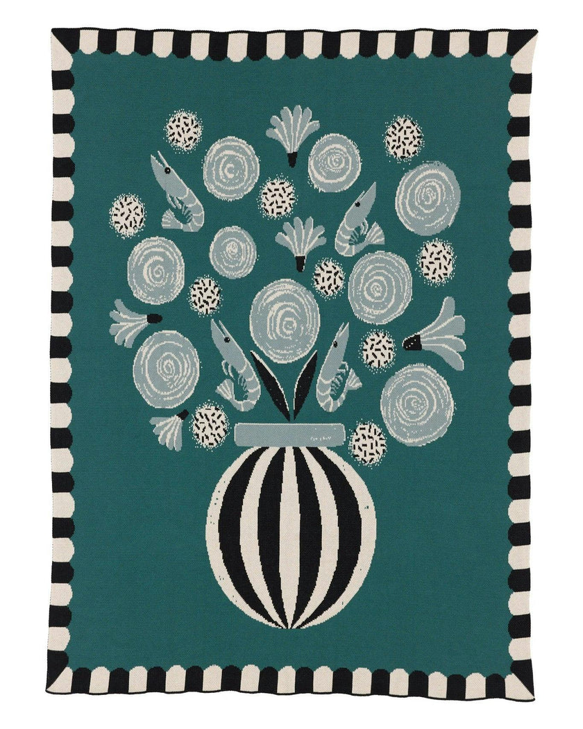 Le Bouquet Knit Blanket