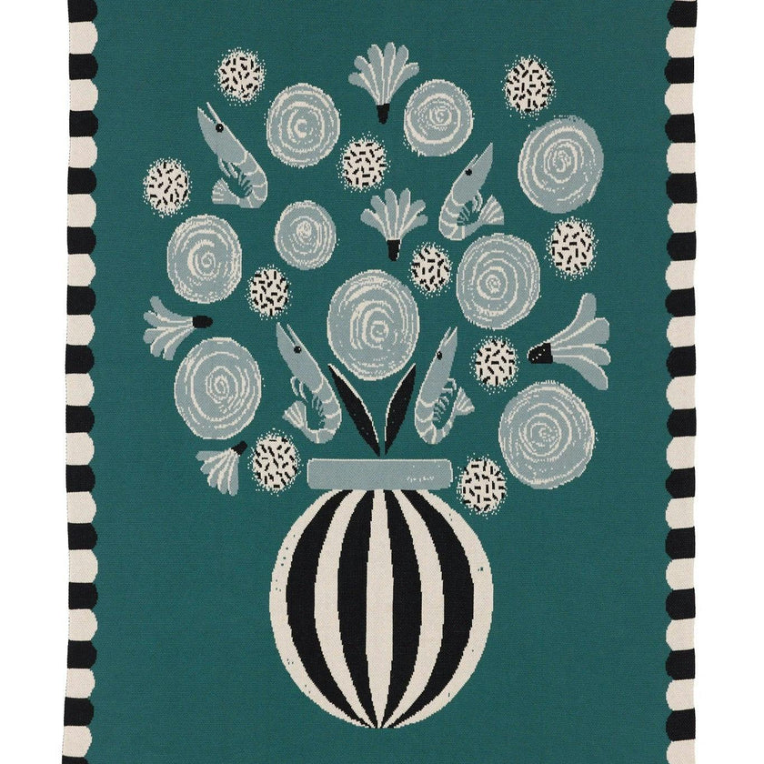Le Bouquet Knit Blanket