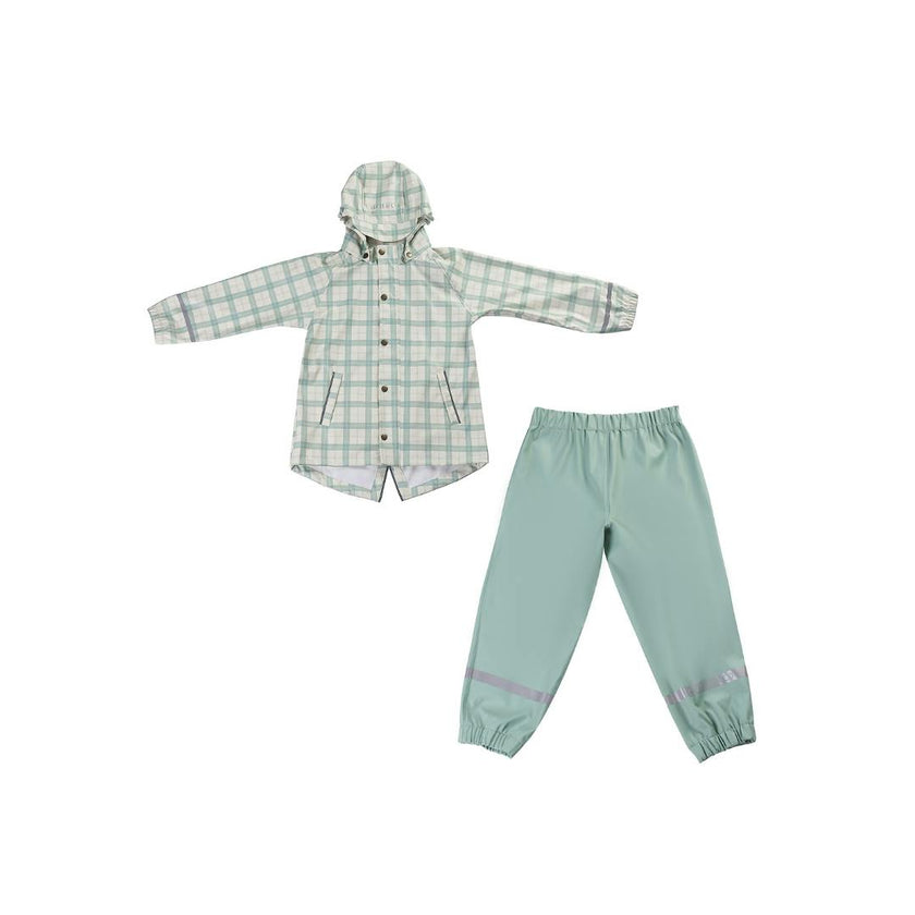 Fishtail Rain Jacket | Fern Plaid