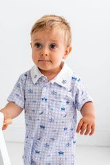 Sailor Pima Cotton Short Romper
