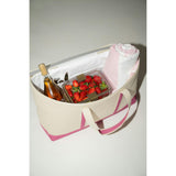 Insulated Small Wicker Snack Clutch