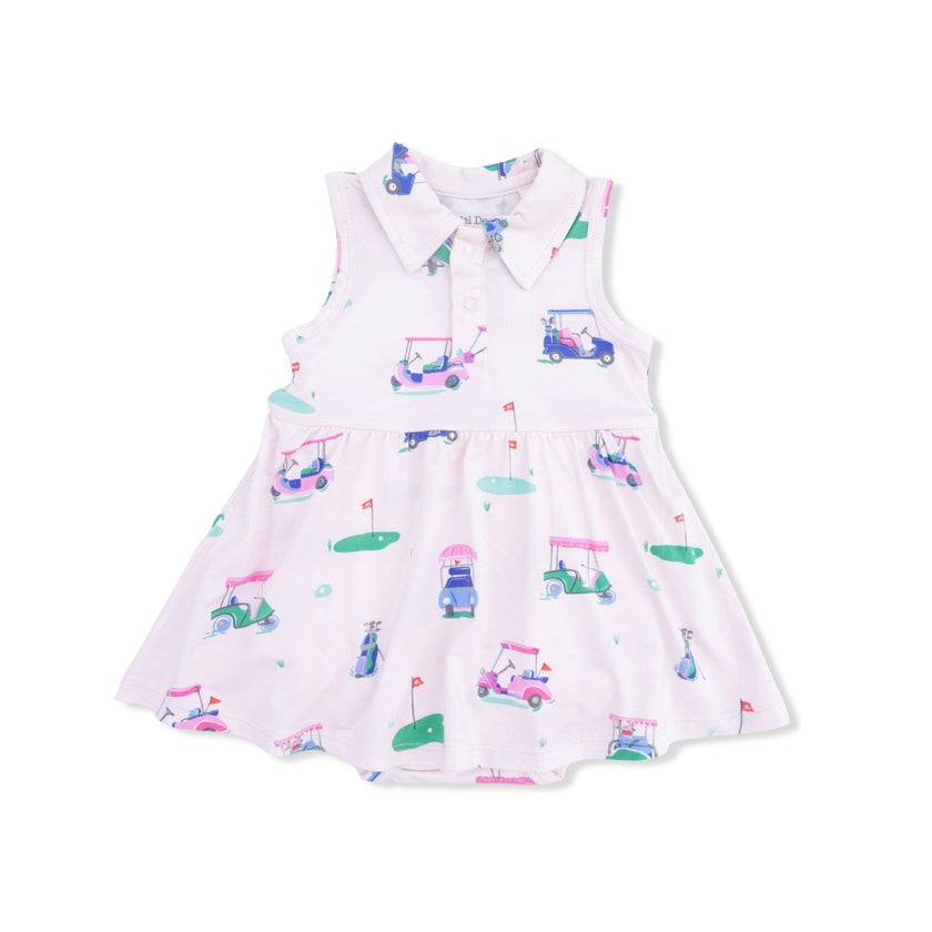 Vintage Golf Carts Pink - Polo Tennis Dress
