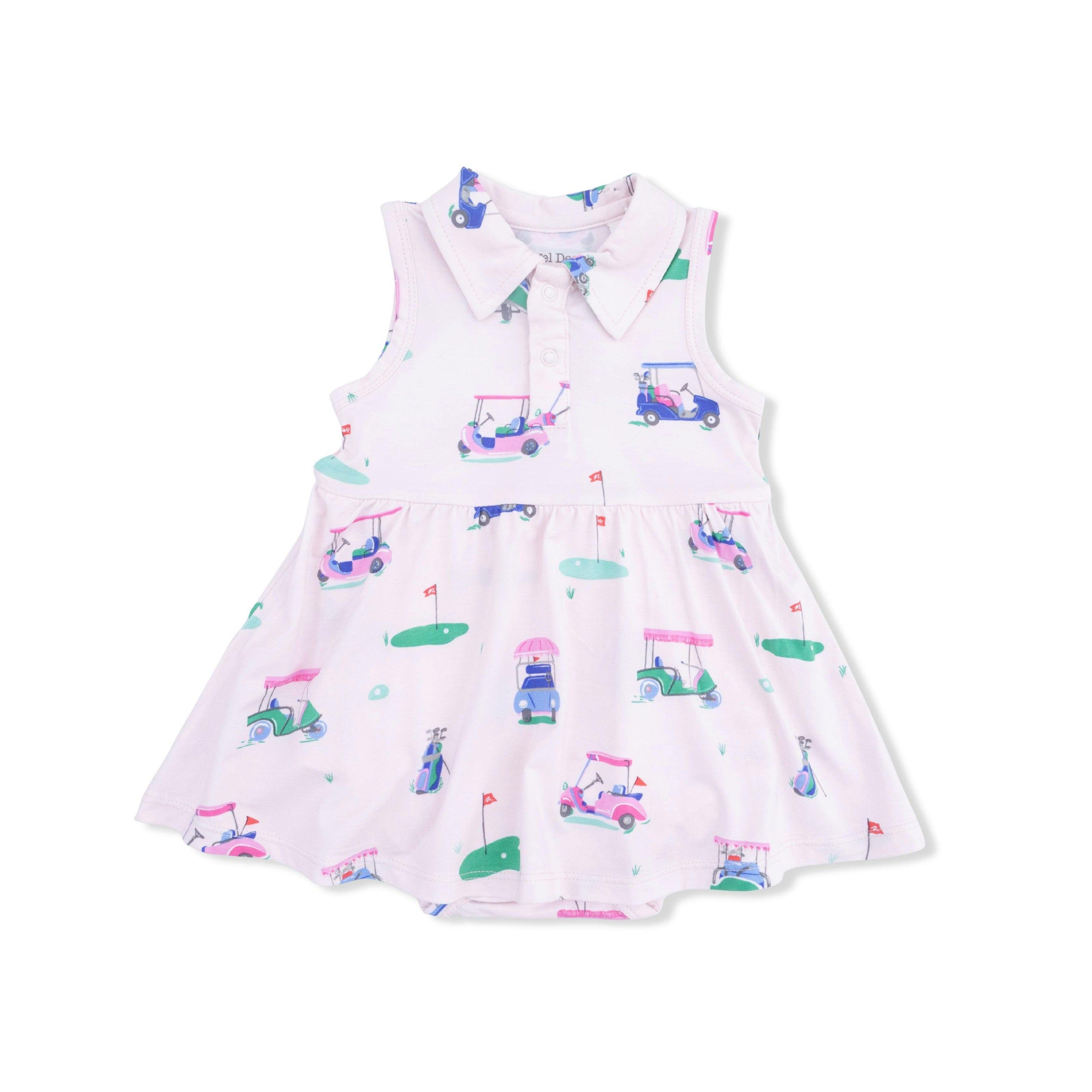 Vintage Golf Carts Pink - Polo Tennis Dress