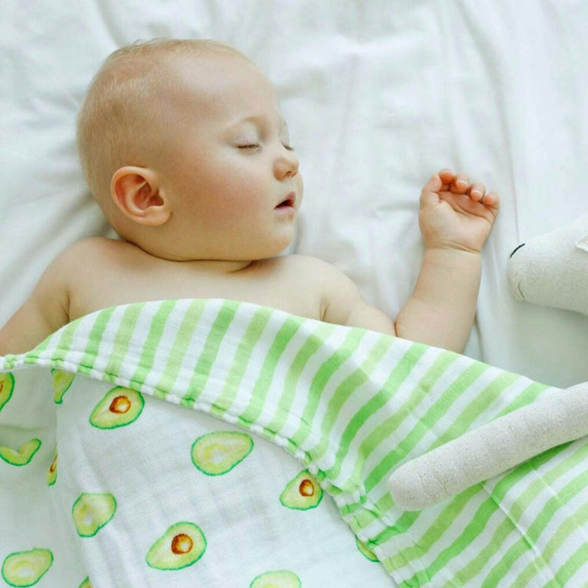 Organic Muslin Four-Layer Reversible Snug Blanket