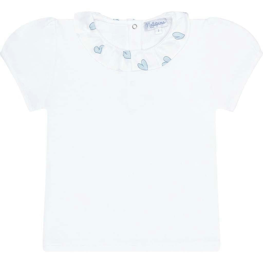 Blue Heart Print Tee