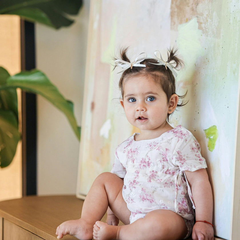 Ribbon Tie Romper