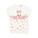 White Floral Embroidered Sweatshirt