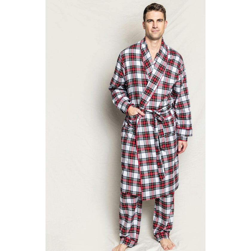 Men's Pima Robe in Navy