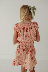 Eyelet Peasant Top