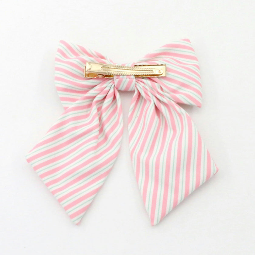 Santa Stripe Bow