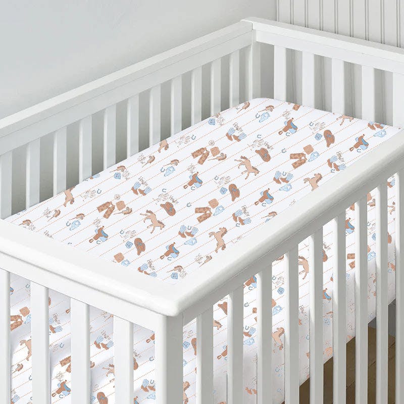 Cowboy Nursery - Crib Sheet