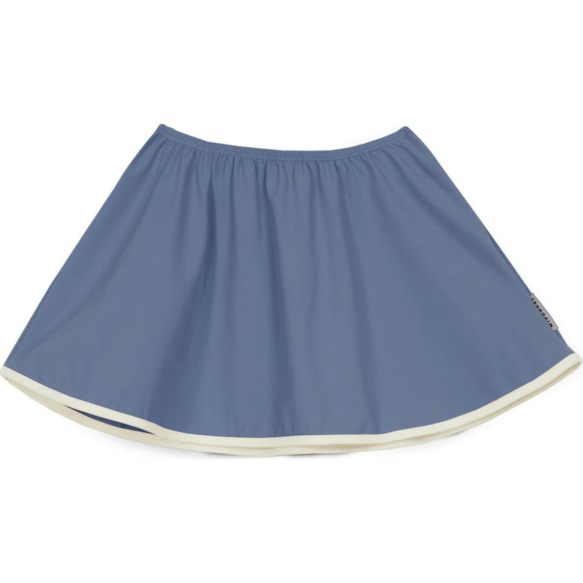Mipounet SS26 Pauline, Swim Skirt Ecru Blue