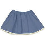 Mipounet SS26 Pauline, Swim Skirt Ecru Blue
