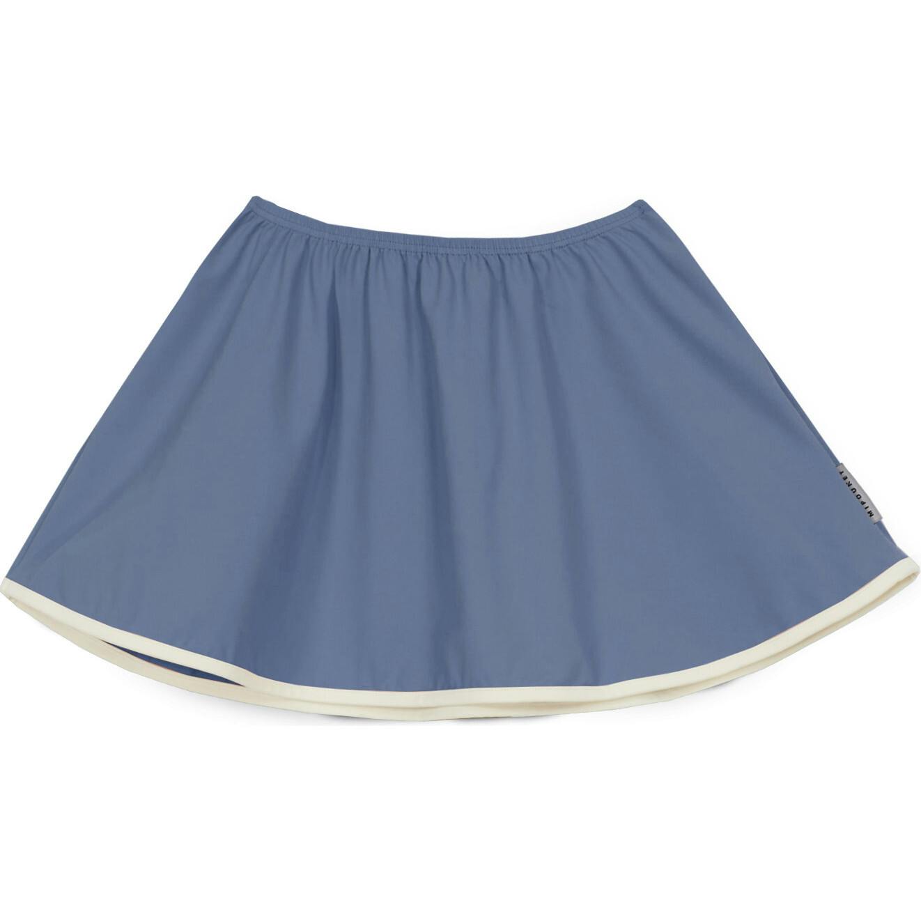 Mipounet SS26 Pauline, Swim Skirt Ecru Blue