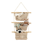 Charlie Farmhouse 3-Tier Hanging Wall Storage Organizer