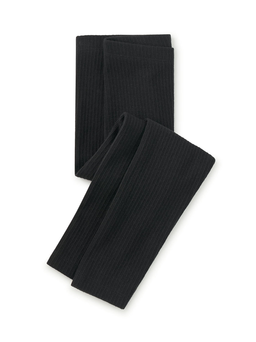 Pointelle Leggings, Jet Black