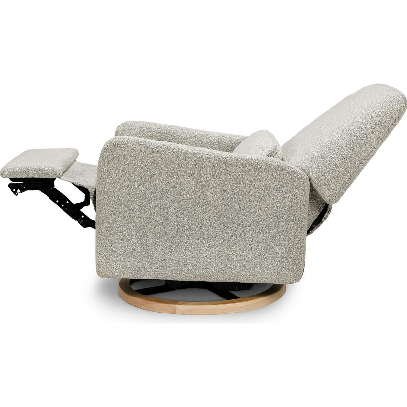 Arc Electronic Recliner and Swivel Glider in Boucle with USB port
