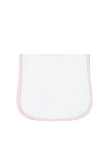 Pink Gingham Burp Cloth