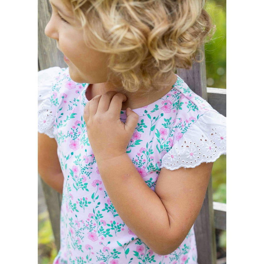 Floral Print Top with Capri Leggings