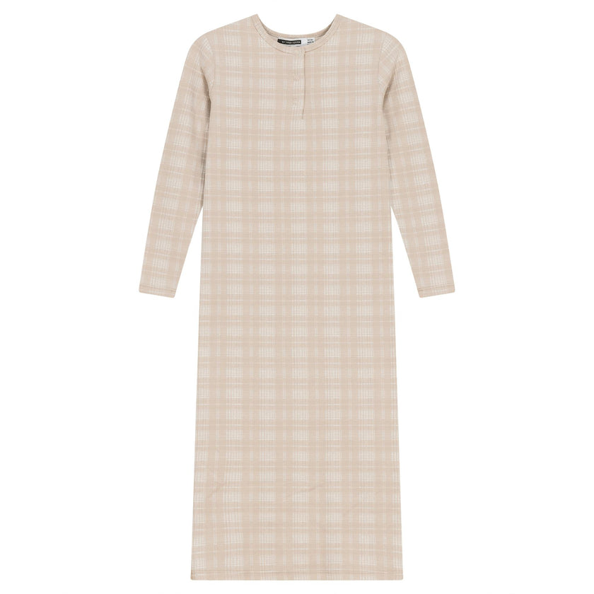 Brushed Rib Plaid Night Gown