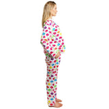 Women's Drawbertson Drippy Lips Long PJ Set - Organic Cotton Poplin