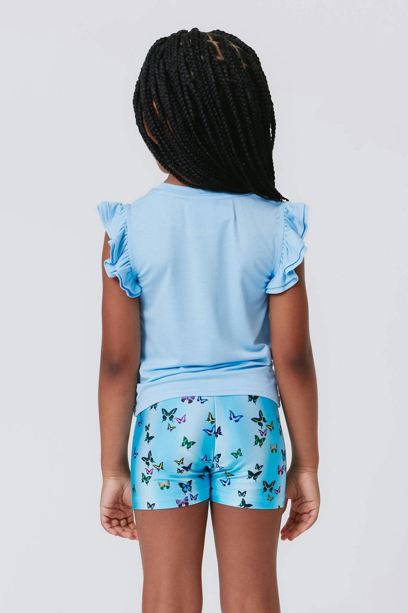 Girls Ruffle Crop Top