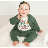 long sleeve graphic bodysuit | Santa Baby