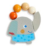 Elephant Wooden Grasping Toy Rattle