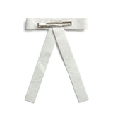 Halo Luxe Poppy Braided Woven Patent Clip - White