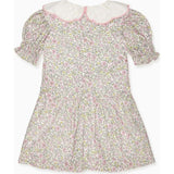 Nicky Hilton x La Coqueta Sage Floral Iris Girl Drop Waist Dress