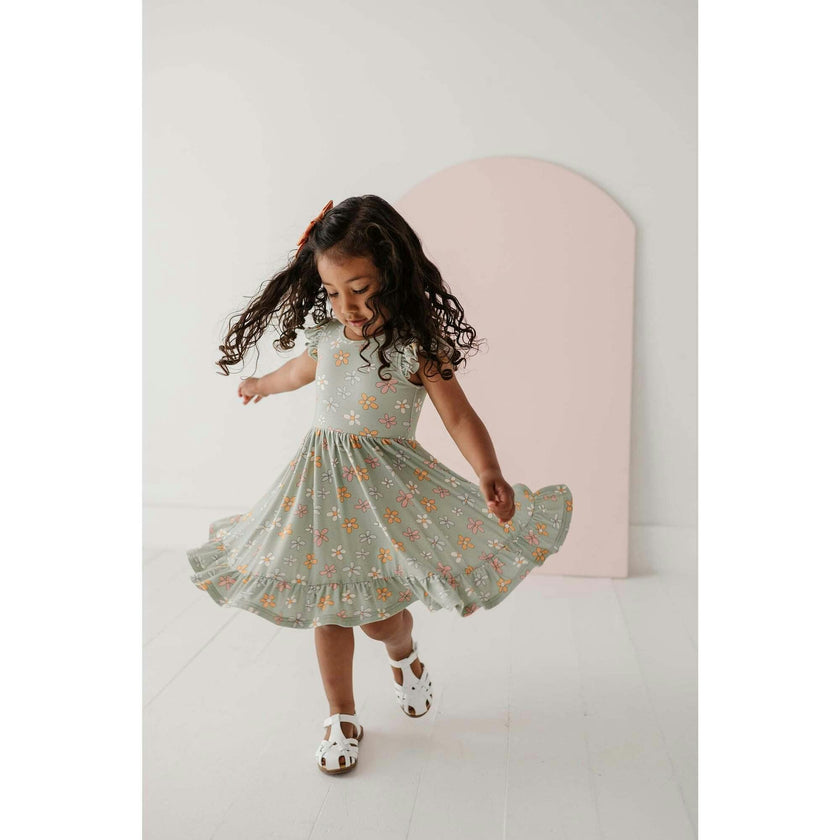 Girl's Sleeveless Twirl Dress
