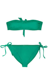 Teen Two-Piece Swimsuit, Tube Top & Bikini - Mangrove Green