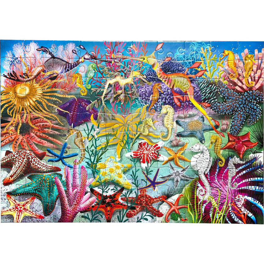 100 Piece Puzzle: Seahorses