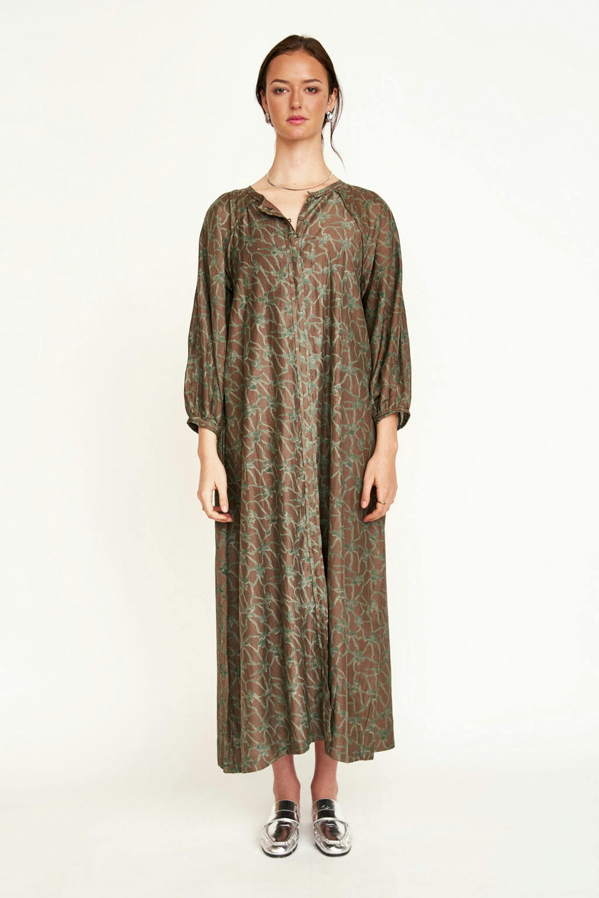 Somerset Dress in Molten Kudzu