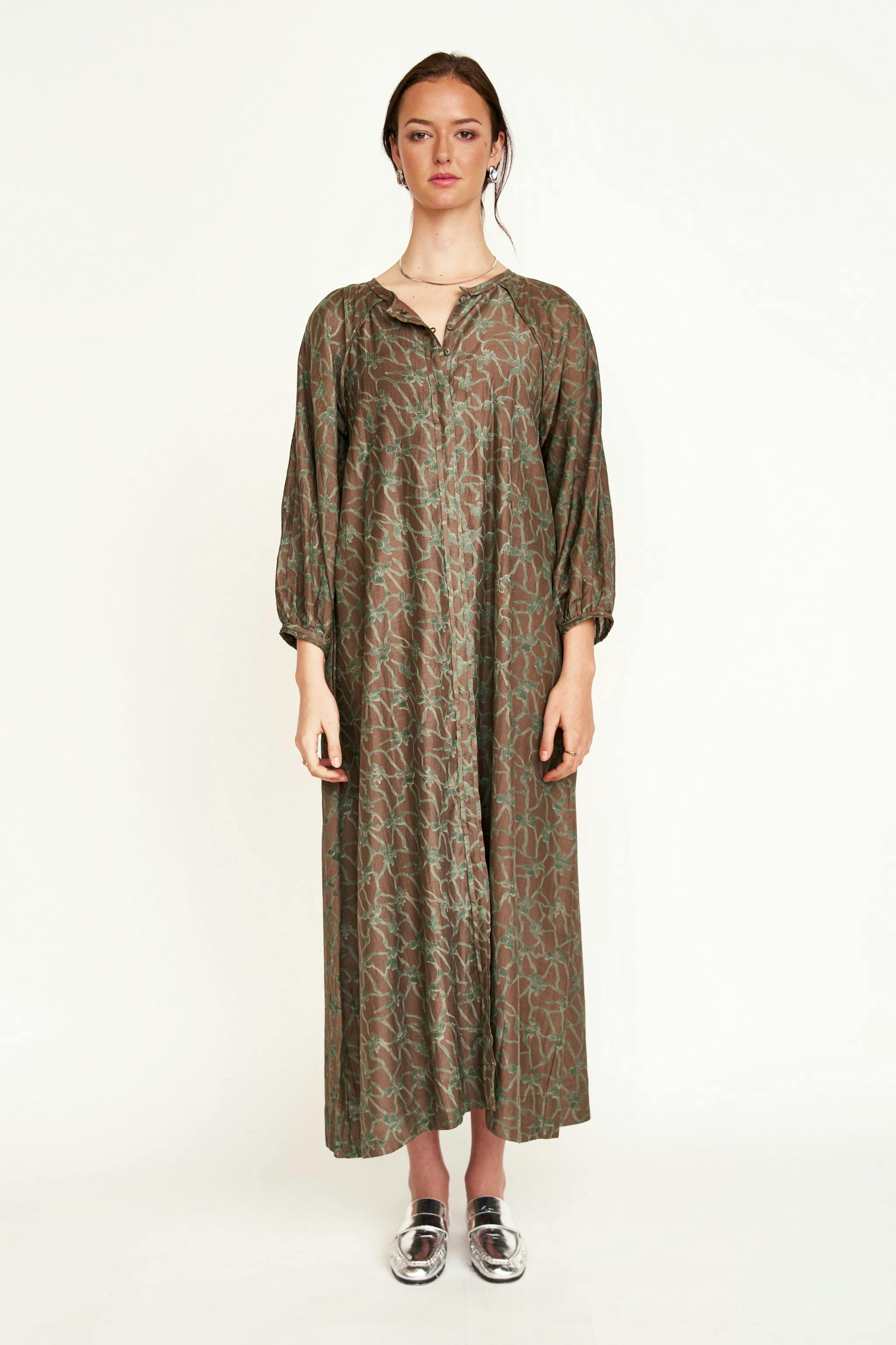 Somerset Dress in Molten Kudzu