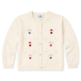 Sweater with Hand Embroidered Flowers
