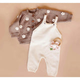 Flower Cardigan, Tan