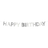 Silver Scallop Happy Birthday Garland