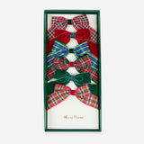 Plaid & Velvet Bow Hair Clips